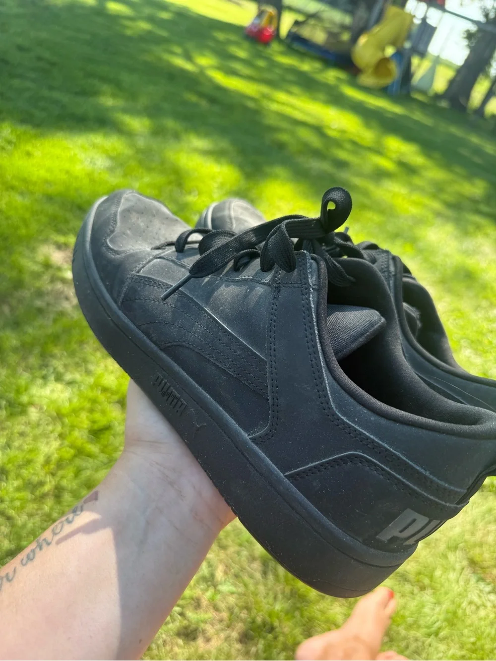 Puma Men's Black Low-Top Casual Sneakers